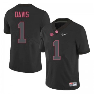 Men Ben Davis Black Bama Football #1 Jersey 463658-280
