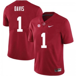 Men Ben Davis Crimson Alabama Crimson Tide Football #1 Jersey 764234-244