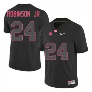 Men Brian Robinson Jr. Black Alabama Football #24 Jersey 106543-975
