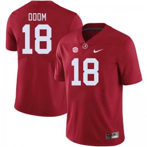 Men Caleb Odom Crimson Bama Football #18 Jersey 860274-448