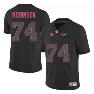Men Cam Robinson Black Bama Football #74 Jersey 726465-233