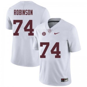 Men Cam Robinson White Alabama Crimson Tide Football #74 Jersey 936870-147