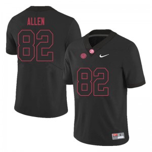 Men Chase Allen Black Bama Football #82 Jersey 171051-530