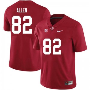 Men Chase Allen Crimson Bama Football #82 Jersey 170094-793