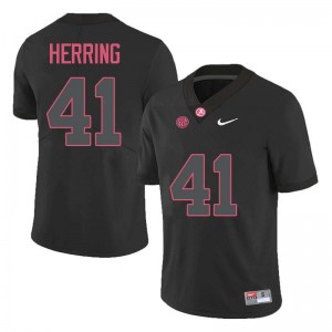 Men Chris Herring Black Bama Football #41 Jersey 737859-490