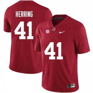 Men Chris Herring Crimson Bama Football #41 Jersey 286216-319