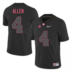 Men Christopher Allen Black Alabama Crimson Tide Football #4 Jersey 303998-635