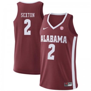 Men Donta Hall Crimson University of Alabama Basketball #2 Jersey 793963-570