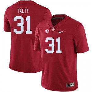 Men Conor Talty Crimson Alabama Crimson Tide Football #31 Jersey 457613-375