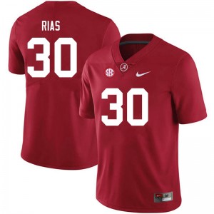 Men DJ Rias Crimson Alabama Crimson Tide Football #30 Jersey 455009-814