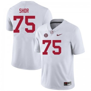 Men Dayne Shor White Alabama Crimson Tide Football #75 Jersey 323213-222