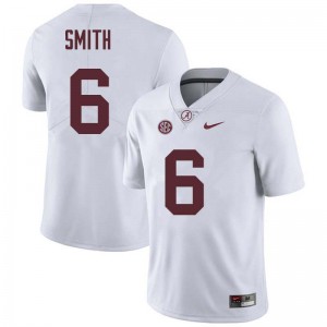 Men Devonta Smith White Bama Football #6 Jersey 553723-542