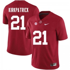 Men Dre Kirkpatrick Crimson Alabama Football #21 Jersey 633166-398