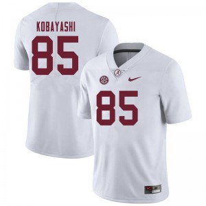 Men Drew Kobayashi White University of Alabama Football #85 Jersey 209098-151