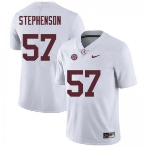 Men Dwight Stephenson White Alabama Football #57 Jersey 469481-692