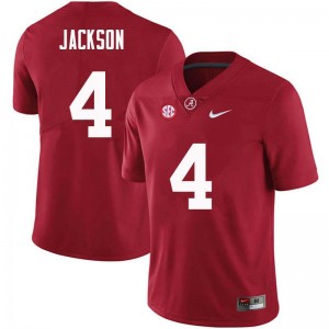 Men Eddie Jackson Crimson Alabama Football #4 Jersey 206212-167