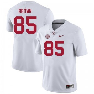 Men Elijah Brown White Bama Football #85 Jersey 219509-824