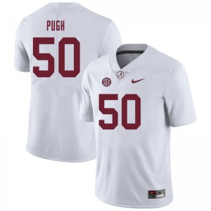 Men Gabe Pugh White Bama Football #50 Jersey 824702-873