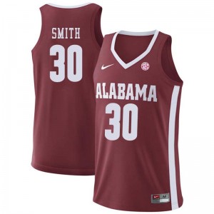 Men Donta Hall Crimson University of Alabama Basketball #19 Jersey 704664-966