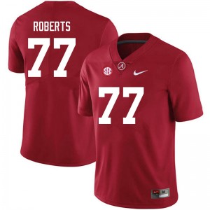 Men Jaeden Roberts Crimson Bama Football #77 Jersey 670524-100