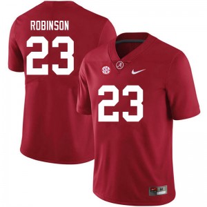 Men Jahquez Robinson Crimson Bama Football #23 Jersey 861480-161