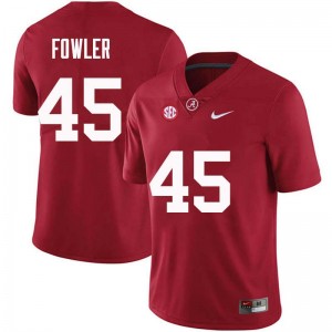Men Jalston Fowler Crimson Bama Football #45 Jersey 751910-993