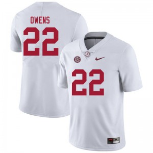 Men Jarelis Owens White Alabama Crimson Tide Football #22 Jersey 812939-629