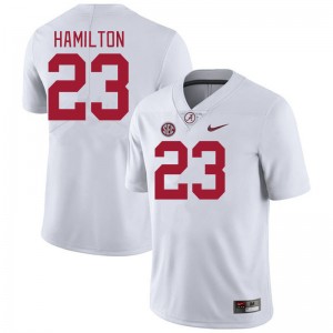 Men Jaren Hamilton White Bama Football #23 Jersey 727993-164
