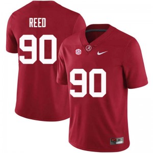 Men Jarran Reed Crimson Bama Football #90 Jersey 899851-449