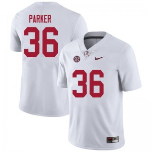 Men Jordan Parker White Alabama Football #36 Jersey 631233-139