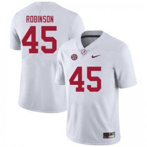 Men Joshua Robinson White Alabama Football #45 Jersey 591228-168