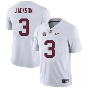 Men Kareem Jackson White Bama Football #3 Jersey 787101-587