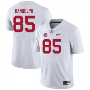 Men Kendall Randolph White University of Alabama Football #85 Jersey 933083-310