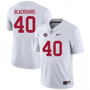 Men Kendrick Blackshire White Bama Football #40 Jersey 420115-843