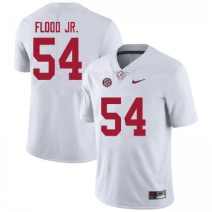 Men Kyle Flood Jr. White Bama Football #54 Jersey 169067-612