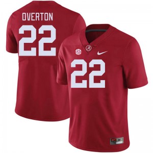 Men LT Overton Crimson Alabama Football #22 Jersey 987097-798