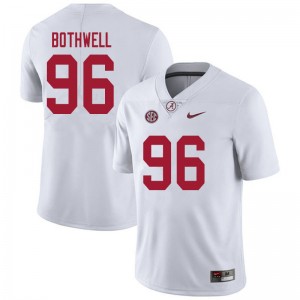 Men Landon Bothwell White Alabama Football #96 Jersey 871598-308