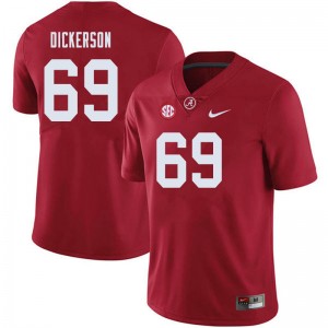 Men Landon Dickerson Crimson Alabama Crimson Tide Football #69 Jersey 141684-454