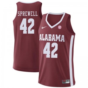 Men Donta Hall Crimson Bama Basketball #22 Jersey 793355-468