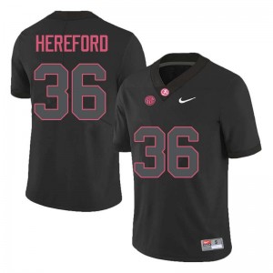 Men Mac Hereford Black Bama Football #36 Jersey 447772-679