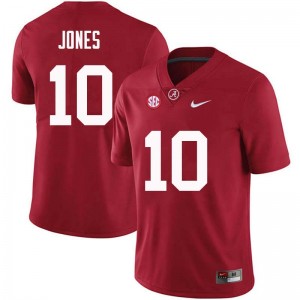 Men Mac Jones Crimson Bama Football #10 Jersey 964014-214
