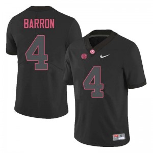 Men Mark Barron Black Bama Football #4 Jersey 285707-958