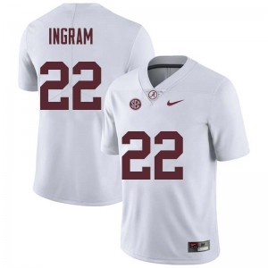 Men Mark Ingram White Bama Football #22 Jersey 592528-286