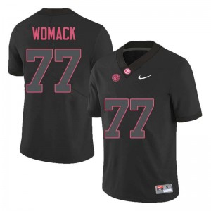 Men Matt Womack Black Alabama Football #77 Jersey 412957-555