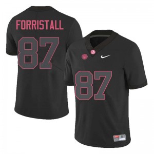 Men Miller Forristall Black Alabama Crimson Tide Football #87 Jersey 652995-263