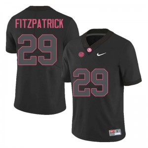 Men Minkah Fitzpatrick Black Bama Football #29 Jersey 435841-613