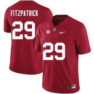 Men Minkah Fitzpatrick Crimson Alabama Football #29 Jersey 270705-455