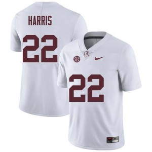 Men Najee Harris White Bama Football #22 Jersey 991608-778