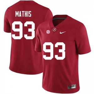 Men Phidarian Mathis Crimson Alabama Crimson Tide Football #93 Jersey 700086-241