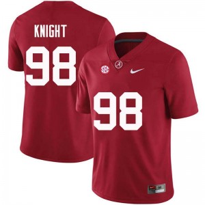 Men Preston Knight Crimson Bama Football #98 Jersey 387495-348